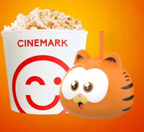 Cinemark anuncia combo para o filme “Garfield: Fora de Casa”