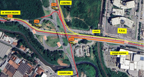 Barueri realiza interdição no Viaduto Juvenal Antônio de Moraes