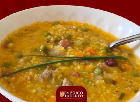 Edição limitada: Empório Tartufo lança Sopa de Canjiquinha com Costelinha Suína e Legumes