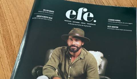 Revista efe. é lançada para contar histórias de
negócios e pessoas que inspiram em Alphaville e região