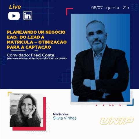 UNIP promove live sobre como se tornar um investidor no ensino a distância